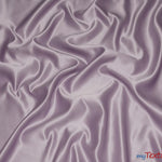 Load image into Gallery viewer, L&#39;Amour Satin Fabric | Polyester Matte Satin | Peau De Soie | 60&quot; Wide | Wholesale Bolt | Wedding Dress, Tablecloth, Multiple Colors | Fabric mytextilefabric Bolts Dark Lilac 
