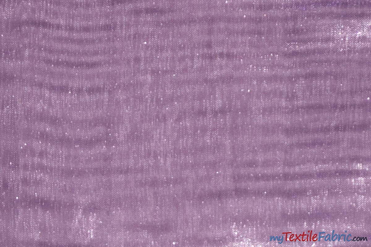 Soft and Smooth Mirror Organza Fabric | 60" Wide | Wholesale Bolt | Multiple Colors | Fabric mytextilefabric Bolts Dark Lilac 