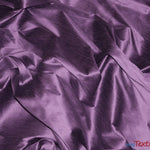 Load image into Gallery viewer, Polyester Silk Fabric | Faux Silk | Polyester Dupioni Fabric | Continuous Yards | 54&quot; Wide | Multiple Colors | Fabric mytextilefabric Yards Dark Lilac 
