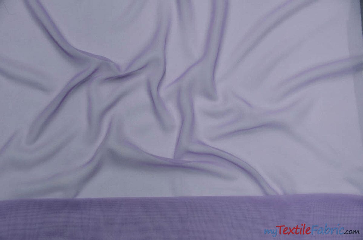 Chiffon Fabric | Super Soft & Flowy | 60" Wide | Wholesale Bolt | Multiple Colors | Fabric mytextilefabric Bolts Dark Lilac 