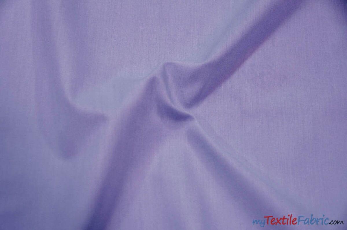 Polyester Cotton Broadcloth Fabric | 60" Wide | Solid Colors | Wholesale Bolt | Multiple Colors | Fabric mytextilefabric Bolts Dark Lilac 