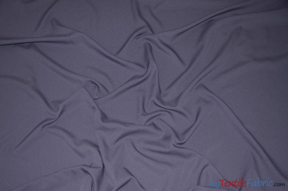 60" Wide Polyester Fabric by the Yard | Visa Polyester Poplin Fabric | Basic Polyester for Tablecloths, Drapery, and Curtains | Fabric mytextilefabric Yards Dark Lilac 
