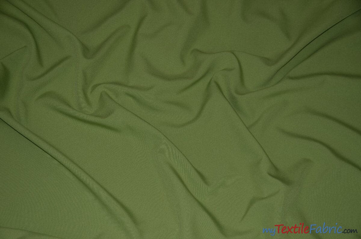 60" Wide Polyester Fabric by the Yard | Visa Polyester Poplin Fabric | Basic Polyester for Tablecloths, Drapery, and Curtains | Fabric mytextilefabric Yards Dark Lime 
