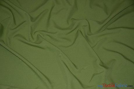 60" Wide Polyester Fabric by the Yard | Visa Polyester Poplin Fabric | Basic Polyester for Tablecloths, Drapery, and Curtains | Fabric mytextilefabric Yards Dark Lime 