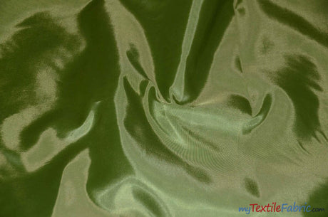 Polyester Silky Habotai Lining | 58" Wide | Super Soft and Silky Poly Habotai Fabric | Sample Swatch | Digital Printing, Apparel Lining, Drapery and Decor | Fabric mytextilefabric Sample Swatches Dark Lime 