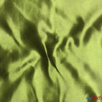 Load image into Gallery viewer, Bridal Satin Fabric | Shiny Bridal Satin | 60&quot; Wide | Multiple Colors | Continuous Yards | Fabric mytextilefabric Yards Dark Lime 
