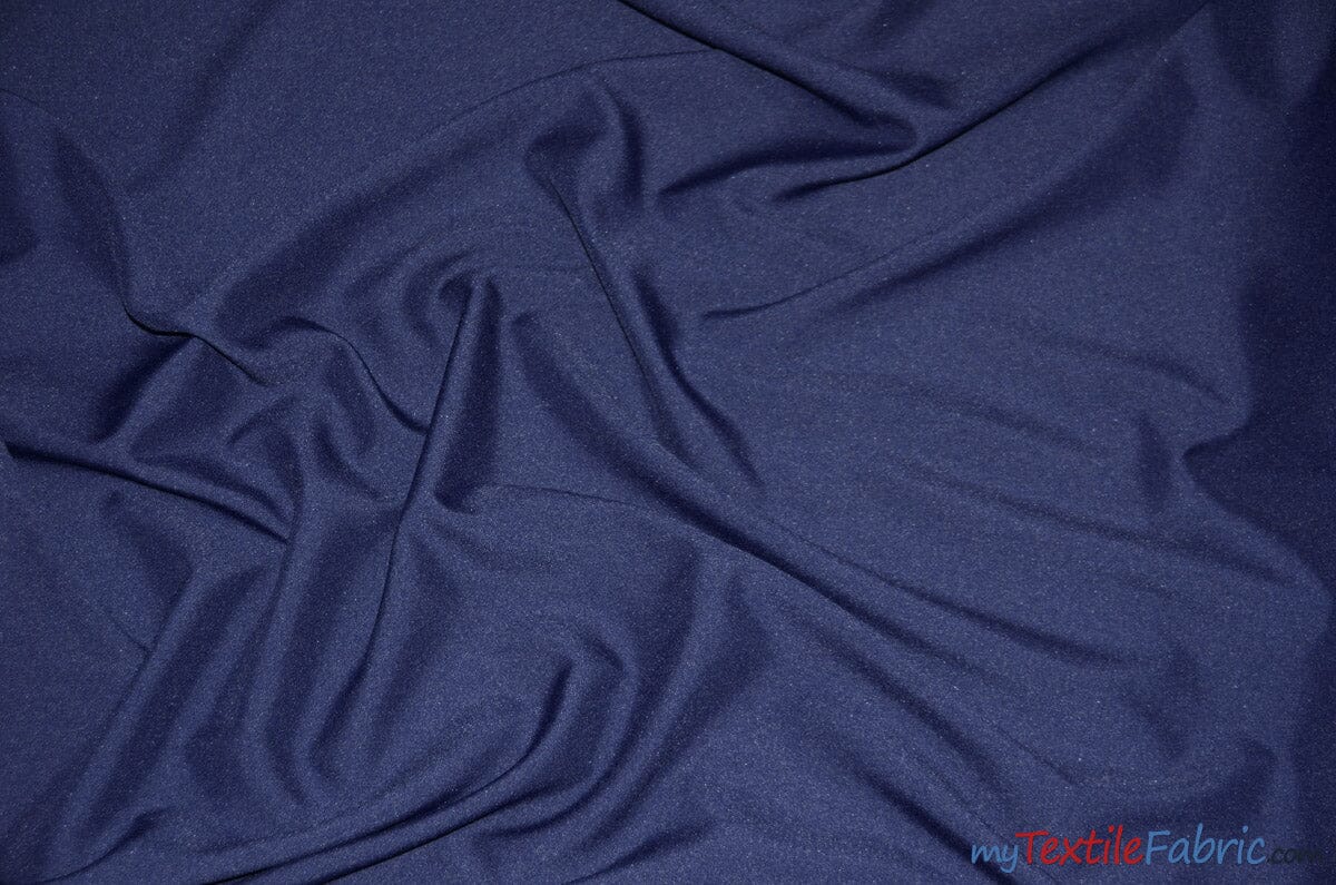 Polyester Gabardine Fabric | Polyester Suiting Fabric | 58" Wide | Multiple Colors | Polyester Twill Fabric | Fabric mytextilefabric Yards Dark Navy 
