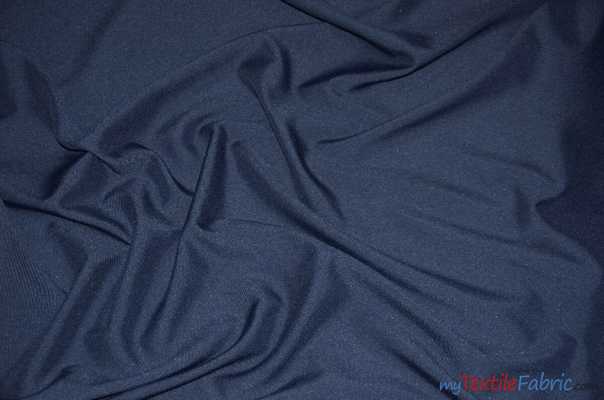 60" Wide Polyester Fabric by the Yard | Visa Polyester Poplin Fabric | Basic Polyester for Tablecloths, Drapery, and Curtains | Fabric mytextilefabric Yards Dark Navy 