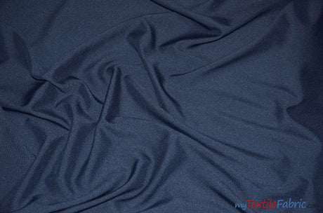 60" Wide Polyester Fabric by the Yard | Visa Polyester Poplin Fabric | Basic Polyester for Tablecloths, Drapery, and Curtains | Fabric mytextilefabric Yards Dark Navy 