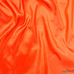Load image into Gallery viewer, Taffeta Fabric | Two Tone Taffeta Fabric | Non Stretch Taffeta | 60&quot; Wide | Multiple Solid Colors | Wholesale Bolt | Fabric mytextilefabric Bolts Dark Orange 
