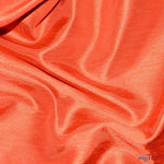 Load image into Gallery viewer, Shantung Satin Fabric | Satin Dupioni Silk Fabric | 60&quot; Wide | Multiple Colors | Wholesale Bolt | Fabric mytextilefabric Bolts Dark Orange 
