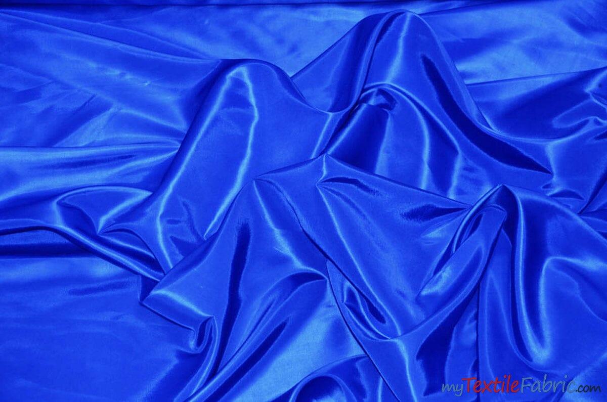 Taffeta Fabric | Two Tone Taffeta Fabric | Non Stretch Taffeta | 60" Wide | Multiple Solid Colors | Continuous Yards | Fabric mytextilefabric Yards Dark Royal Blue 