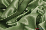 L'Amour Satin Fabric | Polyester Matte Satin | Peau De Soie | 60" Wide | Continuous Yards | Wedding Dress, Tablecloth, Multiple Colors | Fabric mytextilefabric Yards Dark Sage 