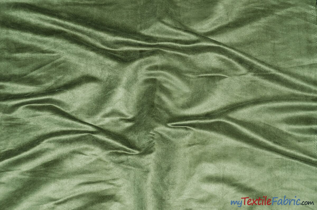 Suede Fabric | Microsuede | 40 Colors | 60" Wide | Faux Suede | Upholstery Weight, Tablecloth, Bags, Pouches, Cosplay, Costume | Continuous Yards | Fabric mytextilefabric Yards Dark Sage 