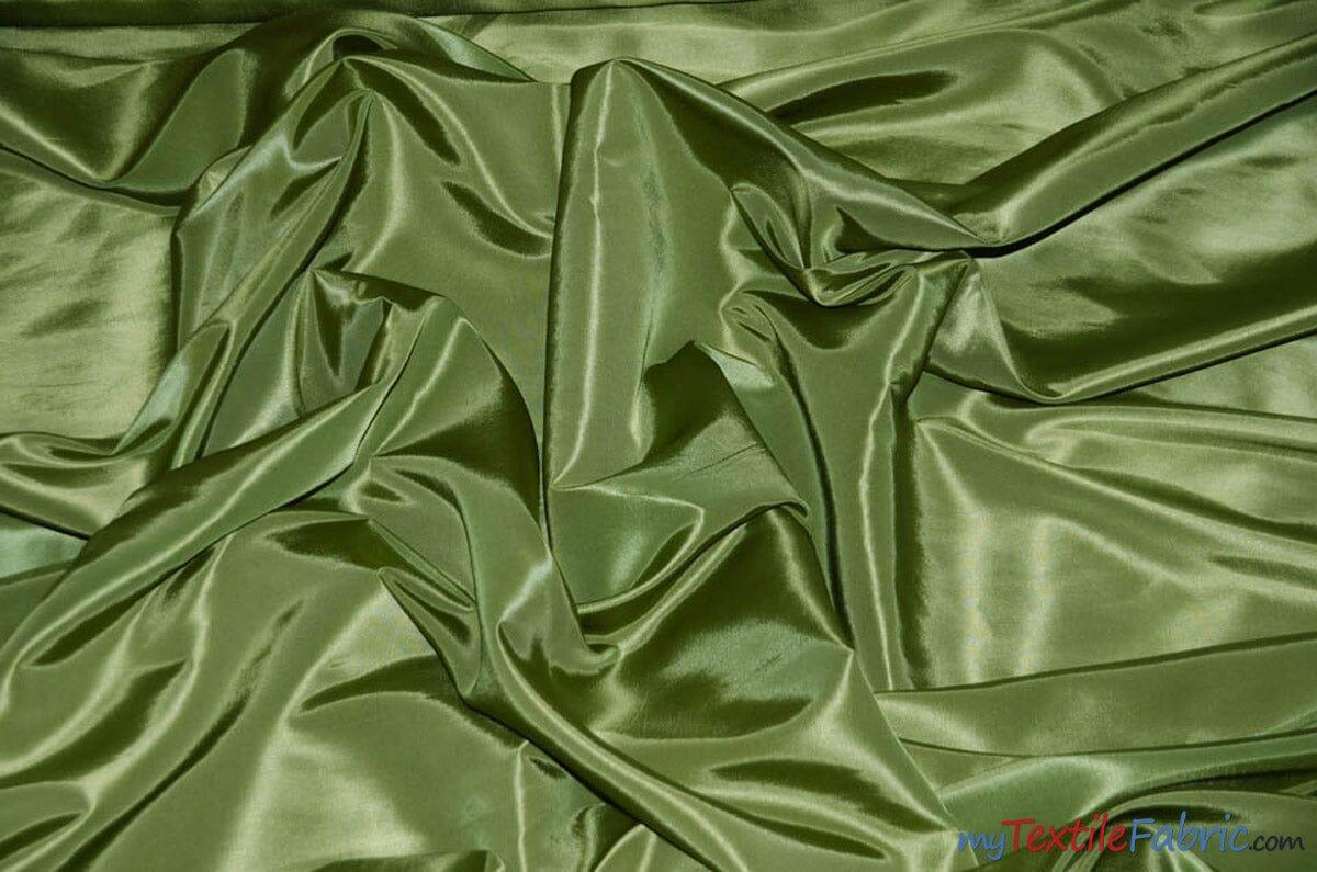 Taffeta Fabric | Two Tone Taffeta Fabric | Non Stretch Taffeta | 60" Wide | Multiple Solid Colors | Continuous Yards | Fabric mytextilefabric Yards Dark Sage 