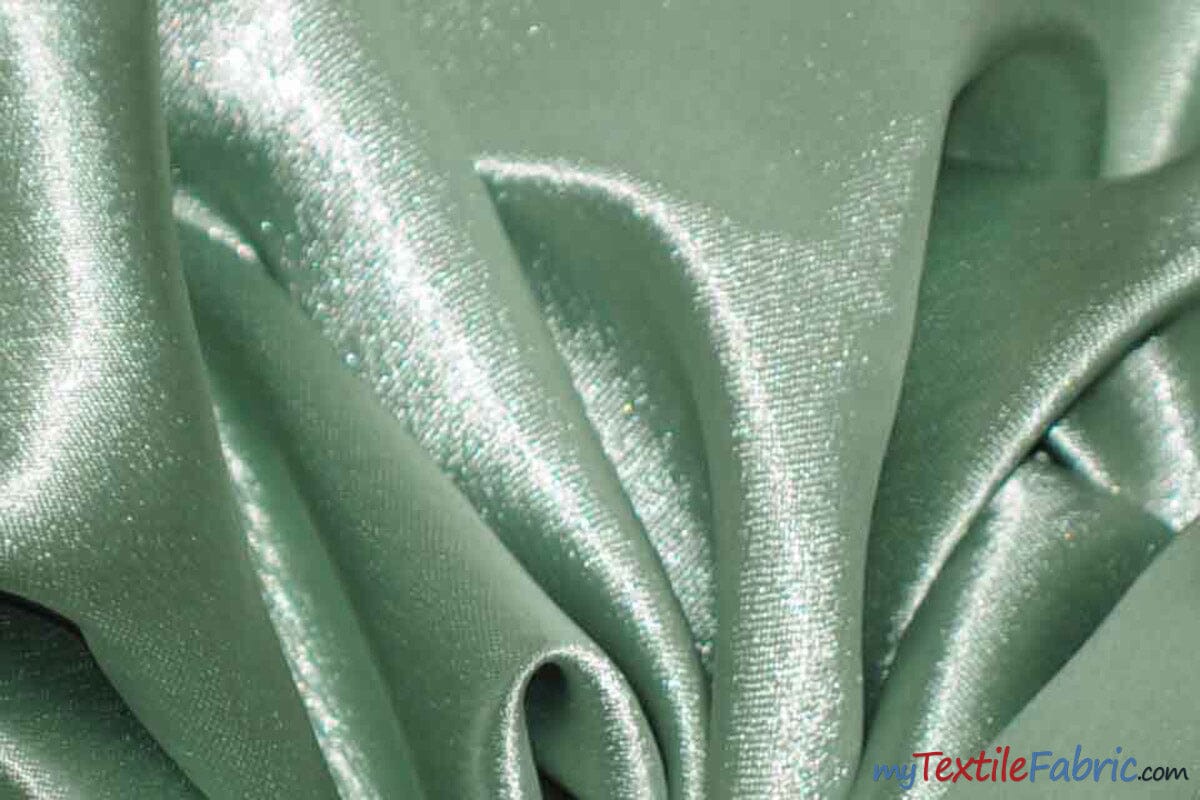 Superior Quality Crepe Back Satin | Japan Quality | 60" Wide | Continuous Yards | Multiple Colors | Fabric mytextilefabric Yards Dark Sage 