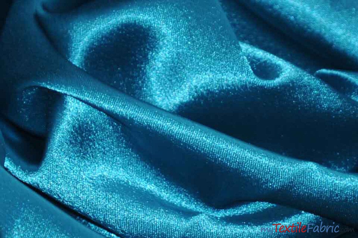Superior Quality Crepe Back Satin | Japan Quality | 60" Wide | Continuous Yards | Multiple Colors | Fabric mytextilefabric Yards Dark Teal 
