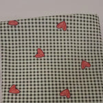 Load and play video in Gallery viewer, Valentine Heart Gingham Cotton Fabric by the Yard
