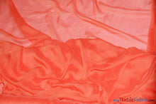 Load image into Gallery viewer, Two Tone Chiffon Fabric | Iridescent Chiffon Fabric | 60&quot; Wide | Clean Edge | Multiple Colors | Wholesale Bolt | Fabric mytextilefabric Bolts Dolce Coral 