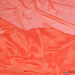Load image into Gallery viewer, Two Tone Chiffon Fabric | Iridescent Chiffon Fabric | 60&quot; Wide | Clean Edge | Multiple Colors | Wholesale Bolt | Fabric mytextilefabric Bolts Dolce Coral 
