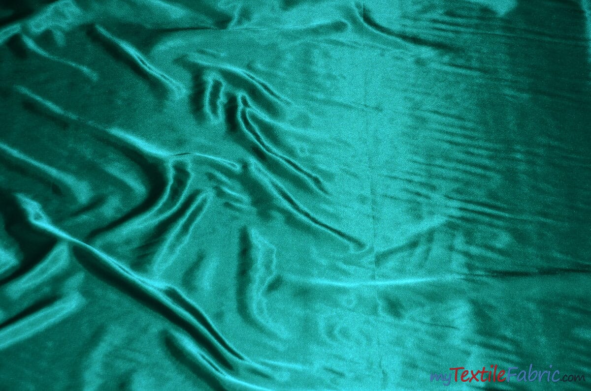 Charmeuse Satin Fabric | Silky Soft Satin | 60" Wide | Wholesale Bolt Only | Multiple Colors | Fabric mytextilefabric Bolts Dulce Jade 