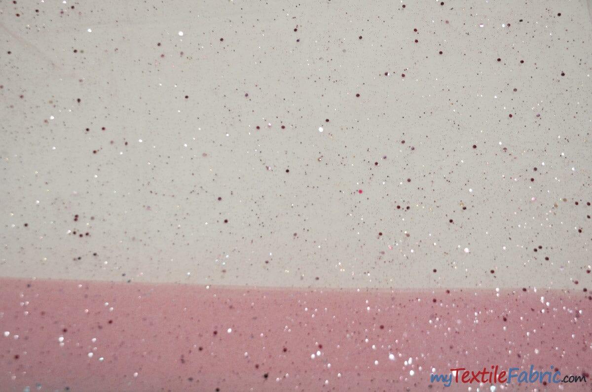 Tulle Glitter with Sequins and Glitter | 60" Wide | Multiple Colors | Glitter Tulle Fabric with Sequins Embellishments | Fabric mytextilefabric Yards Dusty Rose 