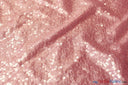 Sequins Taffeta Fabric by the Yard | Glitz Sequins Taffeta Fabric | Raindrop Sequins | 54" Wide | Tablecloths, Runners, Dresses, Apparel | Fabric mytextilefabric Yards Dusty Rose 