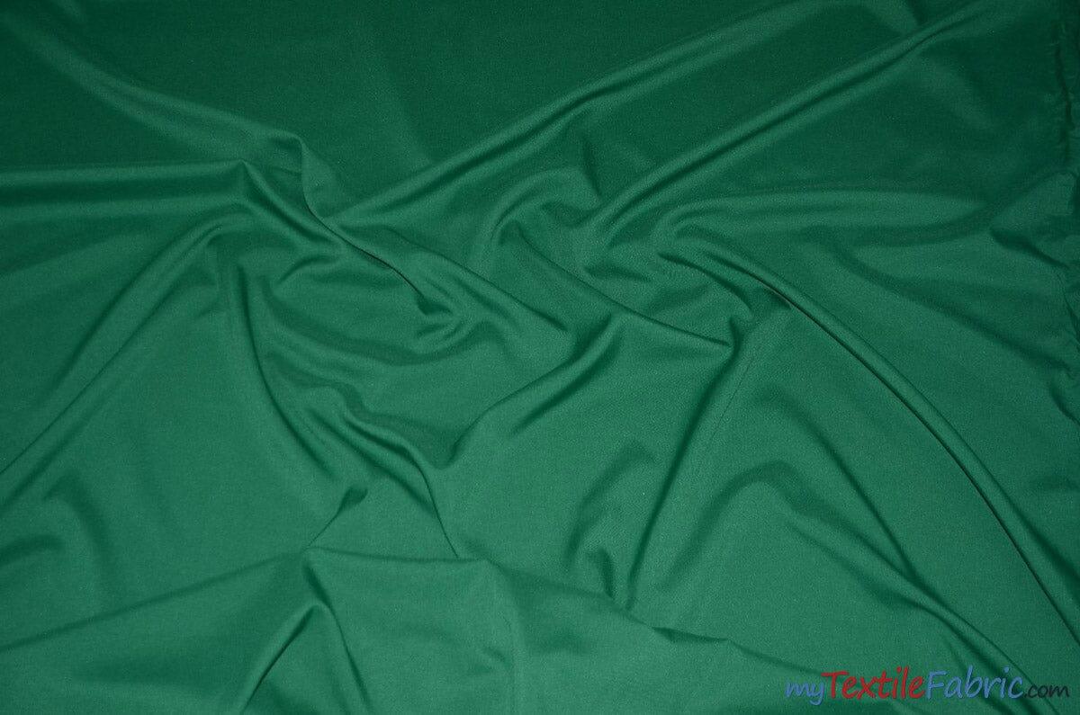 60" Wide Polyester Fabric by the Yard | Visa Polyester Poplin Fabric | Basic Polyester for Tablecloths, Drapery, and Curtains | Fabric mytextilefabric Yards Emerald 