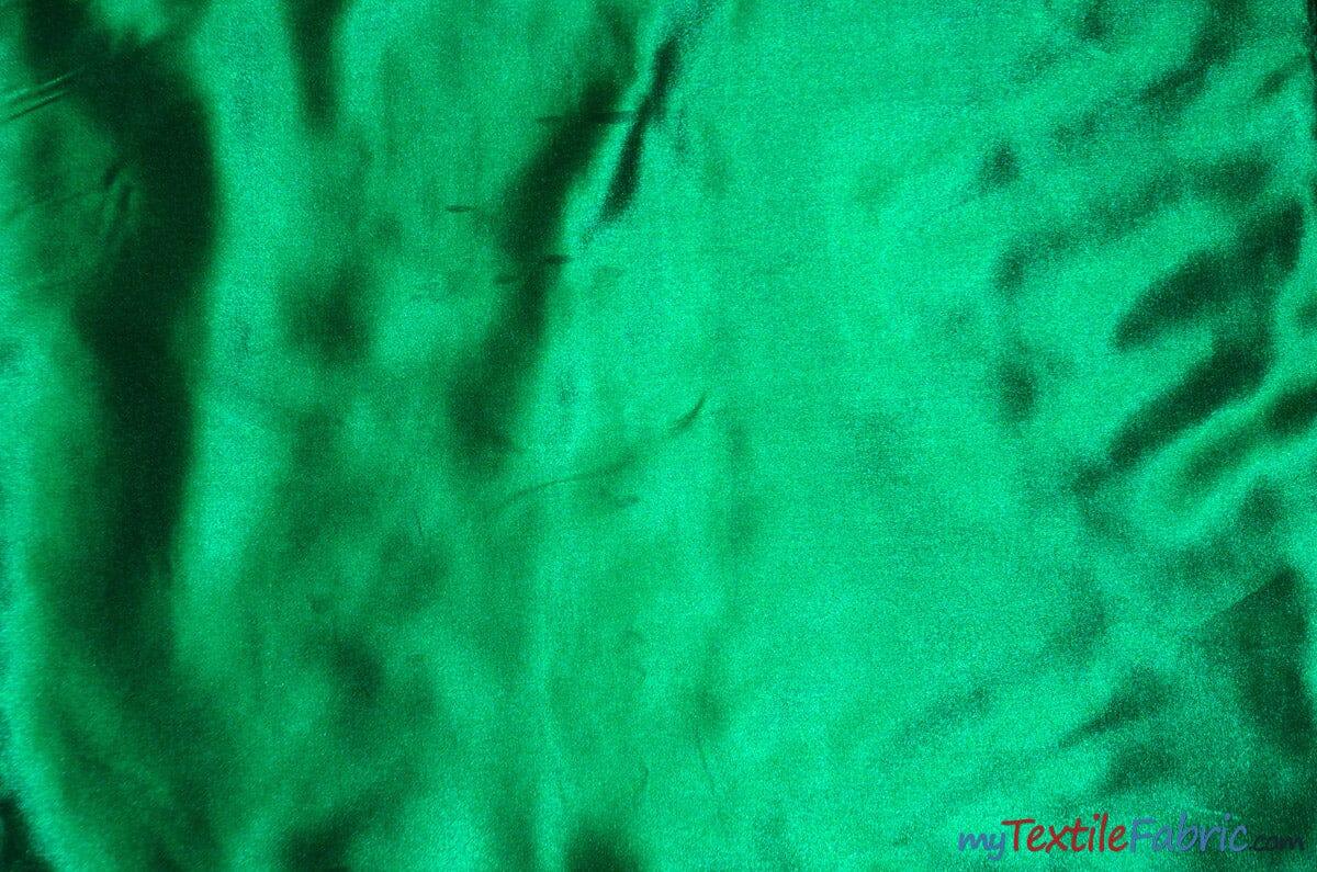 Bridal Satin Fabric | Shiny Bridal Satin | 60" Wide | Multiple Colors | Wholesale Bolts | Fabric mytextilefabric Bolts Flag Green 