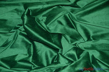 Load image into Gallery viewer, Polyester Silk Fabric | Faux Silk | Polyester Dupioni Fabric | Wholesale Bolt | 54&quot; Wide | Multiple Colors | Fabric mytextilefabric Bolts Flag Green 