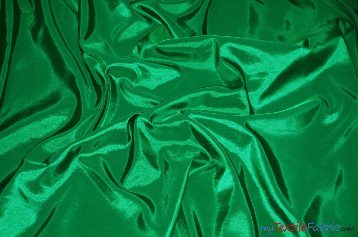 Taffeta Fabric | Two Tone Taffeta Fabric | Non Stretch Taffeta | 60" Wide | Multiple Solid Colors | Sample Swatch | Fabric mytextilefabric Sample Swatches Flag Green 