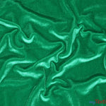 Load image into Gallery viewer, Soft and Plush Stretch Velvet Fabric | Stretch Velvet Spandex | 58&quot; Wide | Spandex Velour for Apparel, Costume, Cosplay, Drapes | Fabric mytextilefabric Yards Flag Green 
