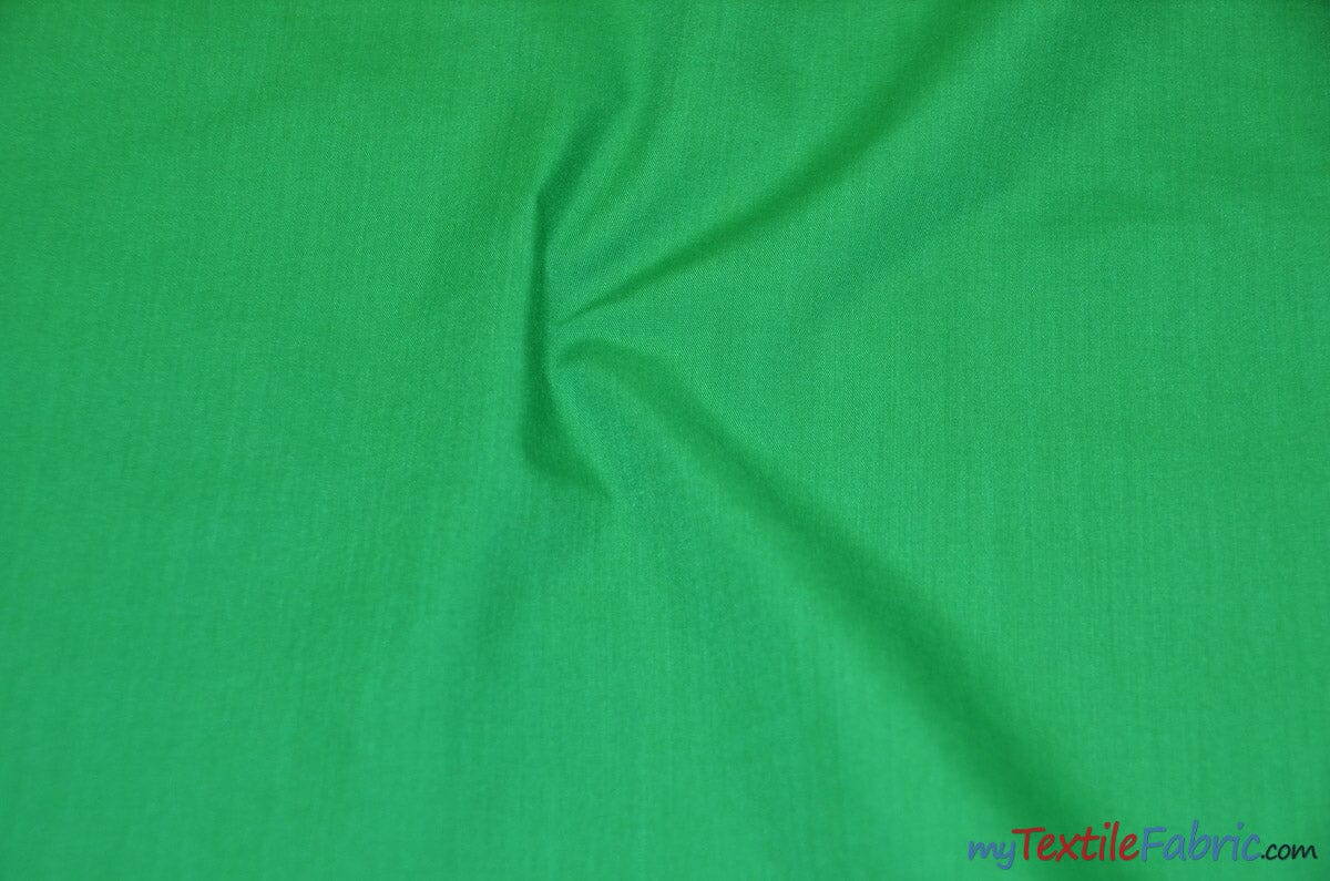 Polyester Cotton Broadcloth Fabric | 60" Wide | Solid Colors | Sample Swatch | Multiple Colors | Fabric mytextilefabric Sample Swatches Flag Green 