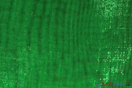 Soft and Smooth Mirror Organza Fabric | 60" Wide | Continuous Yards | Multiple Colors | Fabric mytextilefabric Yards Flag Green 