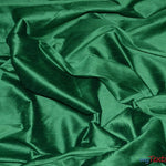 Load image into Gallery viewer, Polyester Silk Fabric | Faux Silk | Polyester Dupioni Fabric | Continuous Yards | 54&quot; Wide | Multiple Colors | Fabric mytextilefabric Yards Flag Green 
