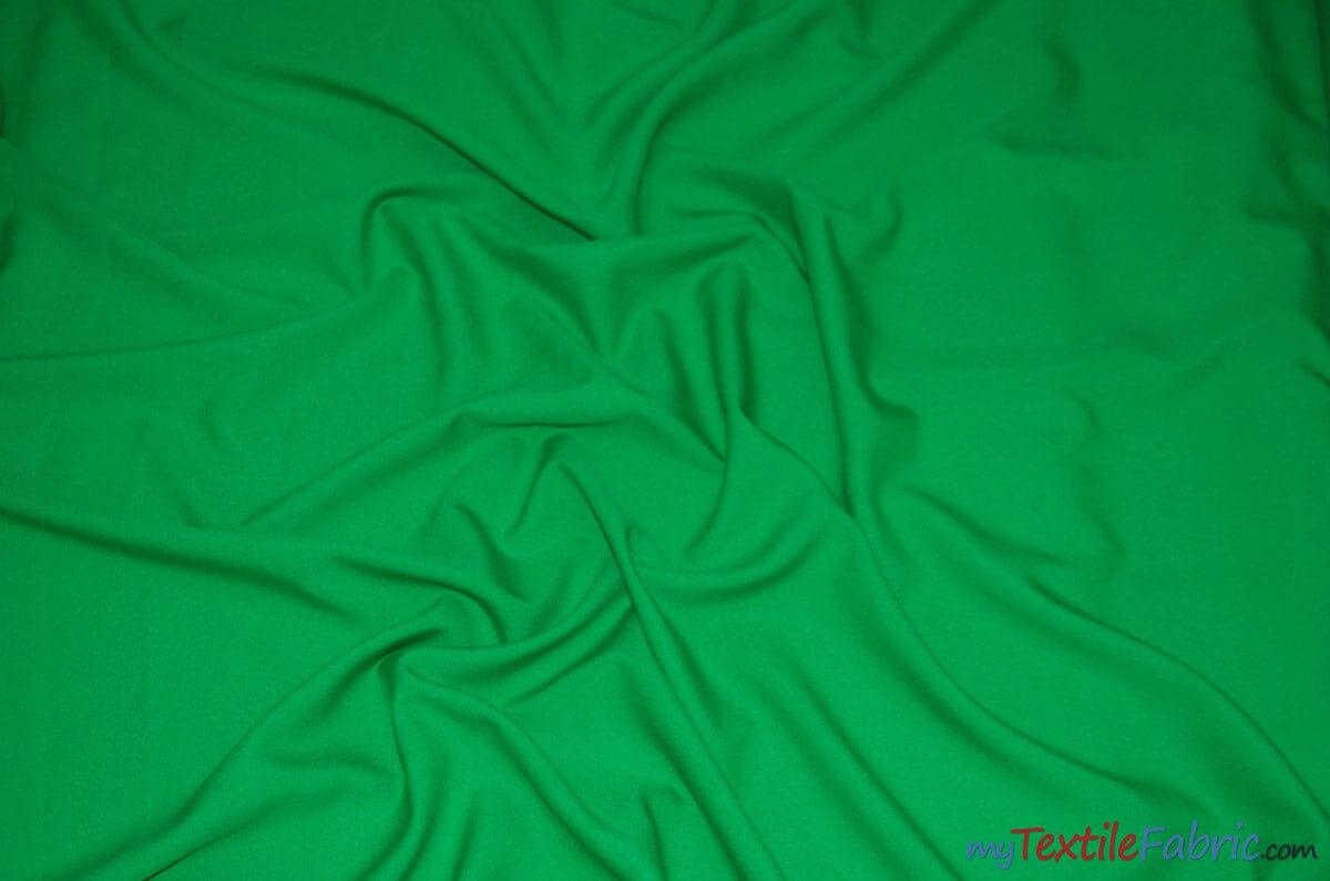 Extra Wide Polyester Fabric | 120" Wide Polyester Fabric | 120" Polypoplin for Tablecloths, Drapery, and Curtains | Fabric mytextilefabric Yards Flag Green 