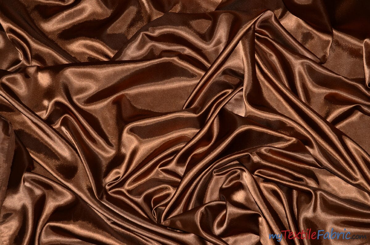 Silky Soft Medium Satin Fabric | Lightweight Event Drapery Satin | 60" Wide | Sample Swatches | Fabric mytextilefabric Sample Swatches Frappuccino 0011 