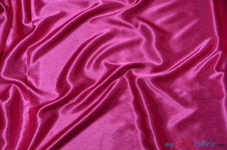 Crepe Back Satin | Korea Quality | 60" Wide | Sample Swatch | Multiple Colors | Fabric mytextilefabric Sample Swatches Fuchsia 