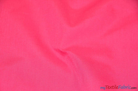 Polyester Cotton Broadcloth Fabric | 60" Wide | Solid Colors | Wholesale Bolt | Multiple Colors | Fabric mytextilefabric Bolts Fuchsia 