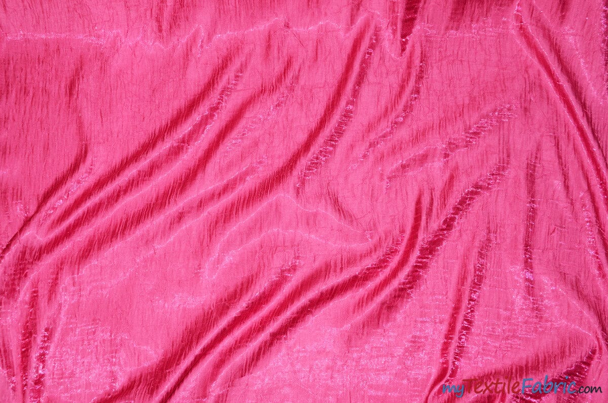 Iridescent Crush Shimmer Fabric | Iridescent Fabric | 54" Wide | Multiple Colors | Wholesale Bolt | Fabric mytextilefabric Bolts Fuchsia 