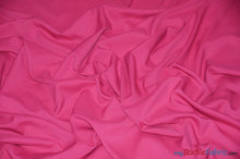 Load image into Gallery viewer, Scuba Double Knit Fabric | Basic Wrinkle Free Polyester Fabric with Mechanical Stretch | 60&quot; Wide | Multiple Colors | Poly Knit Fabric | Fabric mytextilefabric Yards Fuchsia 
