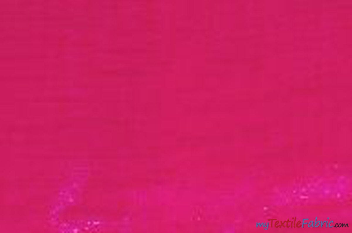Crystal Organza Fabric | Sparkle Sheer Organza | 60" Wide | Continuous Yards | Multiple Colors | Fabric mytextilefabric Yards Fuchsia 
