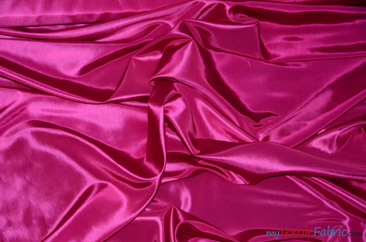 Stretch Taffeta Fabric | 60" Wide | Multiple Solid Colors | Sample Swatch | Costumes, Apparel, Cosplay, Designs | Fabric mytextilefabric Sample Swatches Fuchsia 
