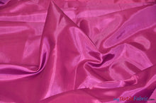 Load image into Gallery viewer, Polyester Lining Fabric | Woven Polyester Lining | 60&quot; Wide | Continuous Yards | Imperial Taffeta Lining | Apparel Lining | Tent Lining and Decoration | Fabric mytextilefabric Yards Fuchsia 