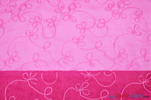 Load image into Gallery viewer, Fantasia Organza Embroidery Fabric | Embroidered Floral Sheer | 54&quot; Wide | Multiple Colors | Fabric mytextilefabric Yards Fuchsia 