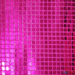 Load image into Gallery viewer, Square Sequins Fabric | Quad Sequins Fabric | 45&quot; Wide | Multiple Colors | Decor and Costumes | Fabric mytextilefabric Yards Fuchsia 
