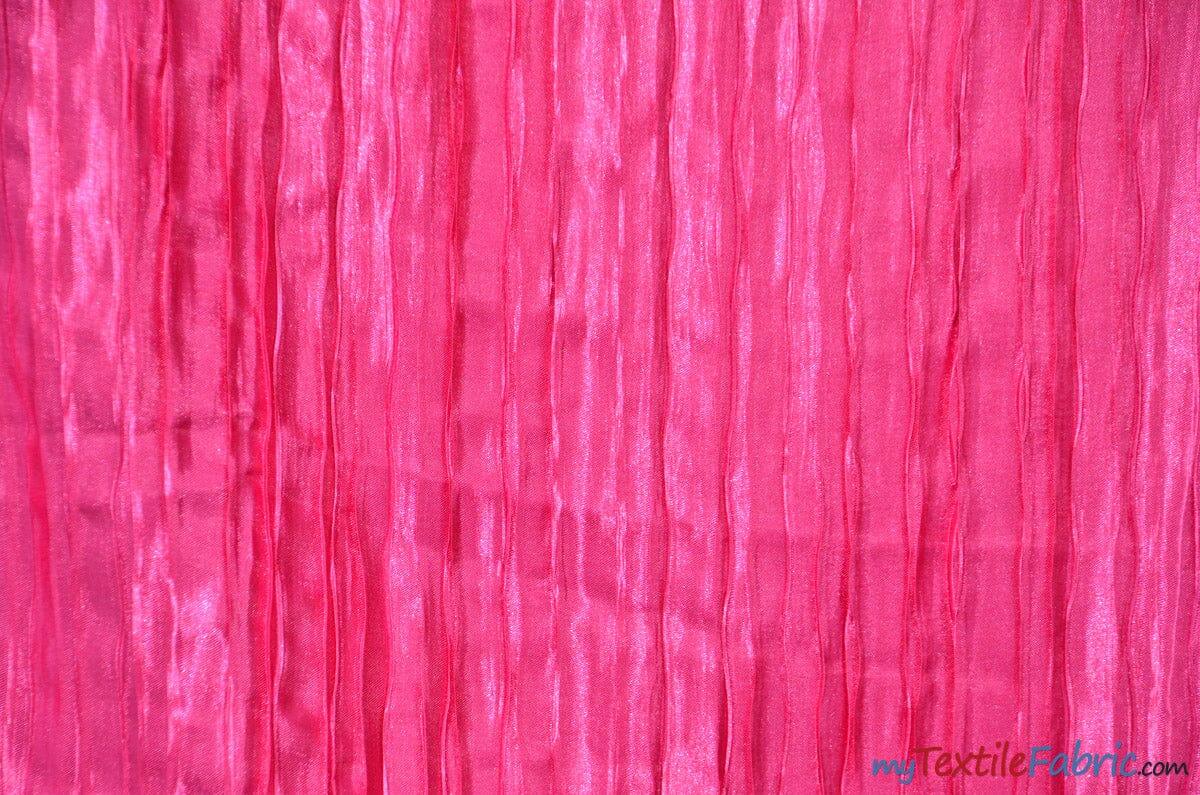 Extra Wide Italian Crush Satin | 108" Wide | Multiple Colors | Fabric mytextilefabric Yards Fuchsia 