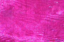 Load image into Gallery viewer, Soft and Smooth Mirror Organza Fabric | 60&quot; Wide | Continuous Yards | Multiple Colors | Fabric mytextilefabric Yards Fuschia 