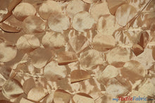 Load image into Gallery viewer, Petal Taffeta Fabric | Hanging Round Petal Taffeta | 57&quot; Wide | Multiple Colors Fabric mytextilefabric Yards Gold 