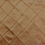 Load image into Gallery viewer, Taffeta Pintuck Fabric | 4&quot;x4&quot; Diamond | Diamond Taffeta Fabric | 58&quot; Wide | Multiple Colors | Continuous Yards | Fabric mytextilefabric Yards Gold 
